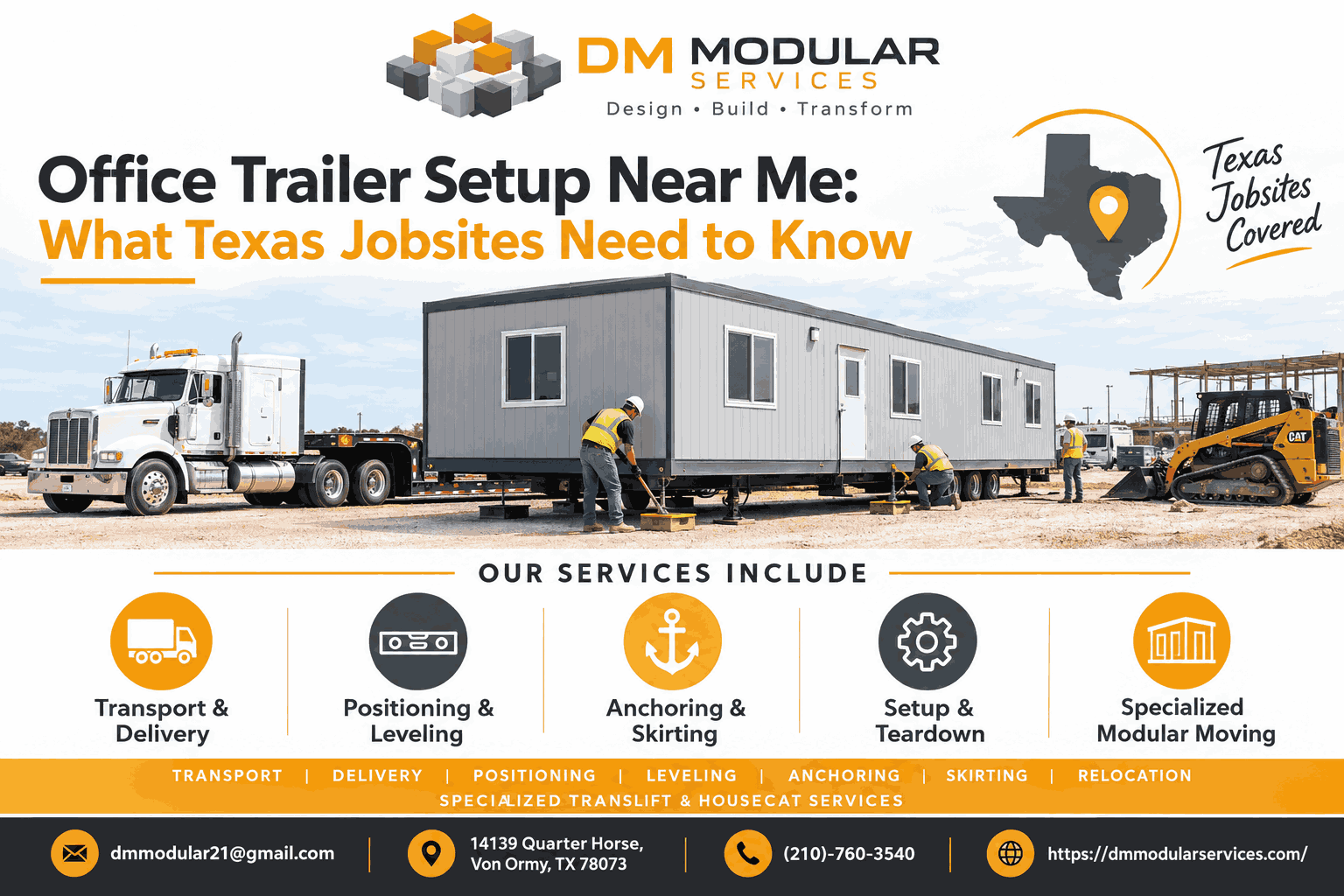 Office Trailer Setup Near Me